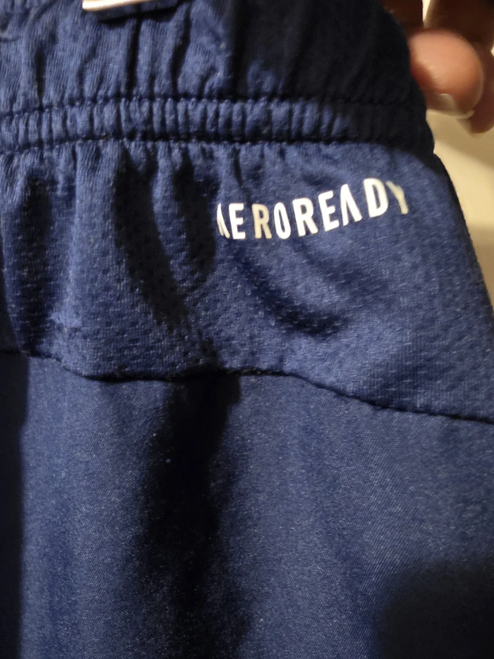 Men's Navy Athletic Shorts with Elastic Waist XL